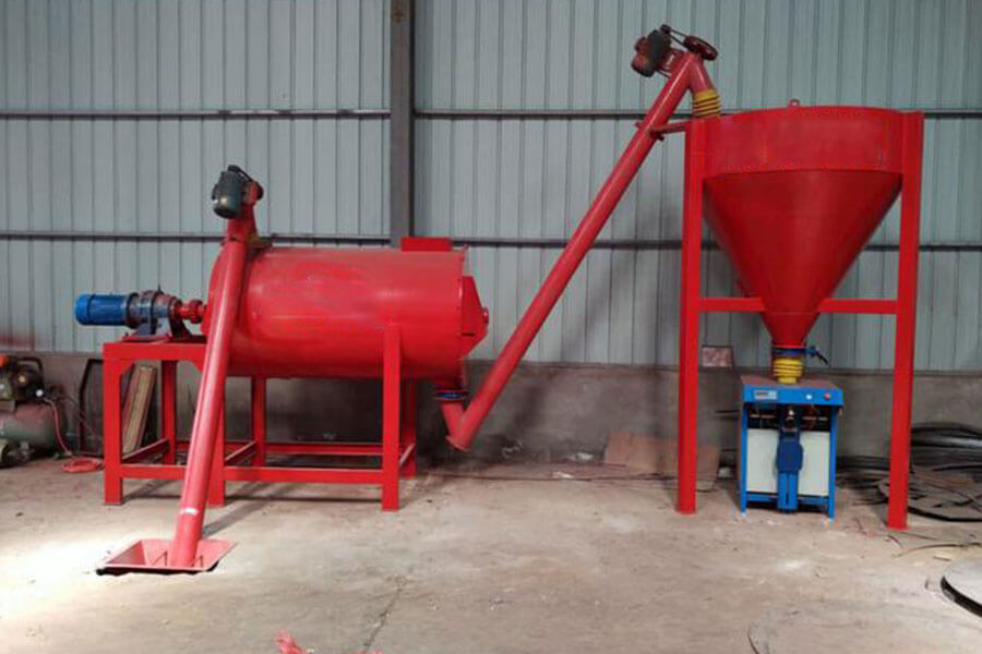 Simple version of dry mortar production line equipment for sale-Henan Spark