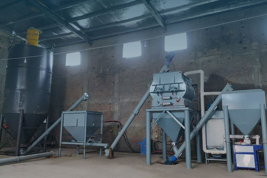Simple dry mortar production line details - Henan Spark