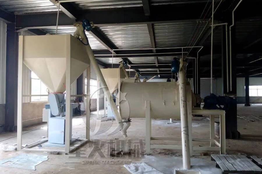 Simple version of dry mortar production line equipment for sale-Henan Spark