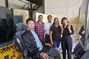 Our customer case site, concrete batching plant production site - Henan Spark