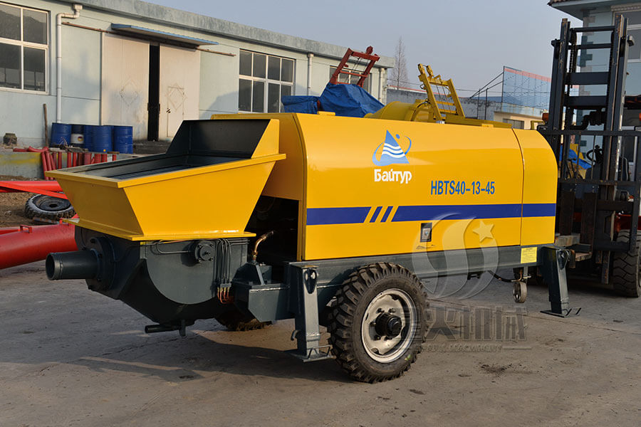 Motor powered concrete pump equipment details - Henan Spark