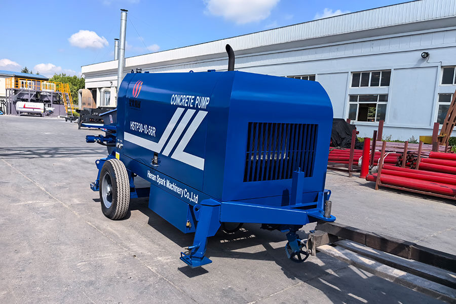 Diesel engine powered concrete pump equipment for sale - Henan Spark
