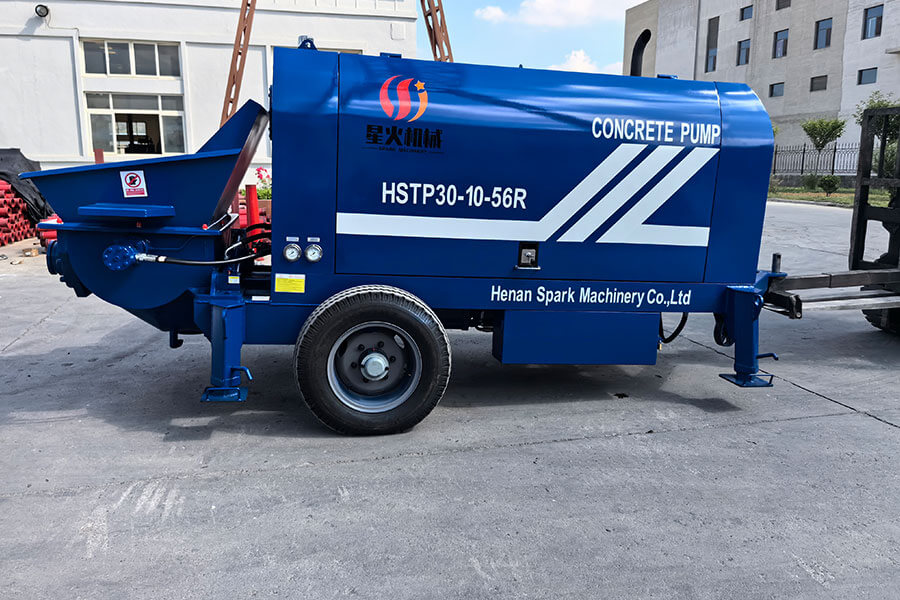 Diesel engine powered concrete pump equipment for sale - Henan Spark