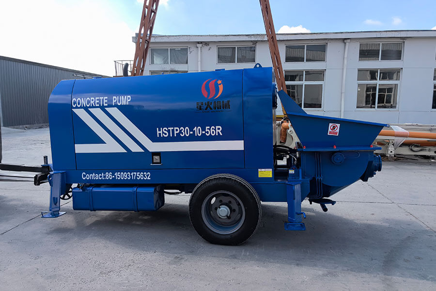 Diesel engine powered concrete pump equipment details - Henan Spark